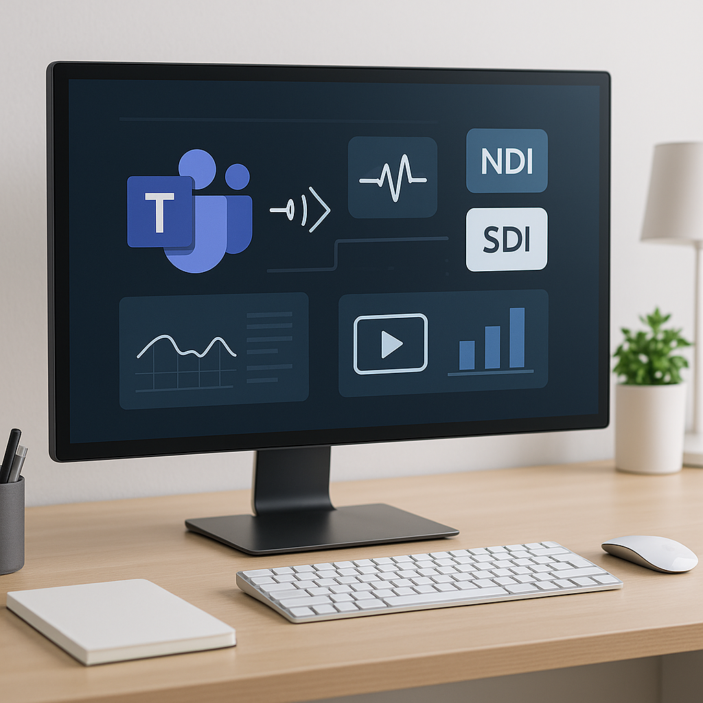 Microsoft Teams Streaming mit NDI & SDI: So übertragen, streamen und nutzen Sie professionelle Audio- und Videosignale im Unternehmen